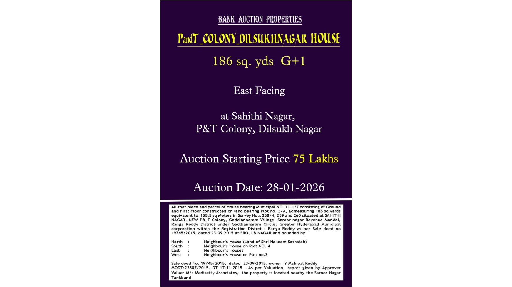 Bank auction properties 