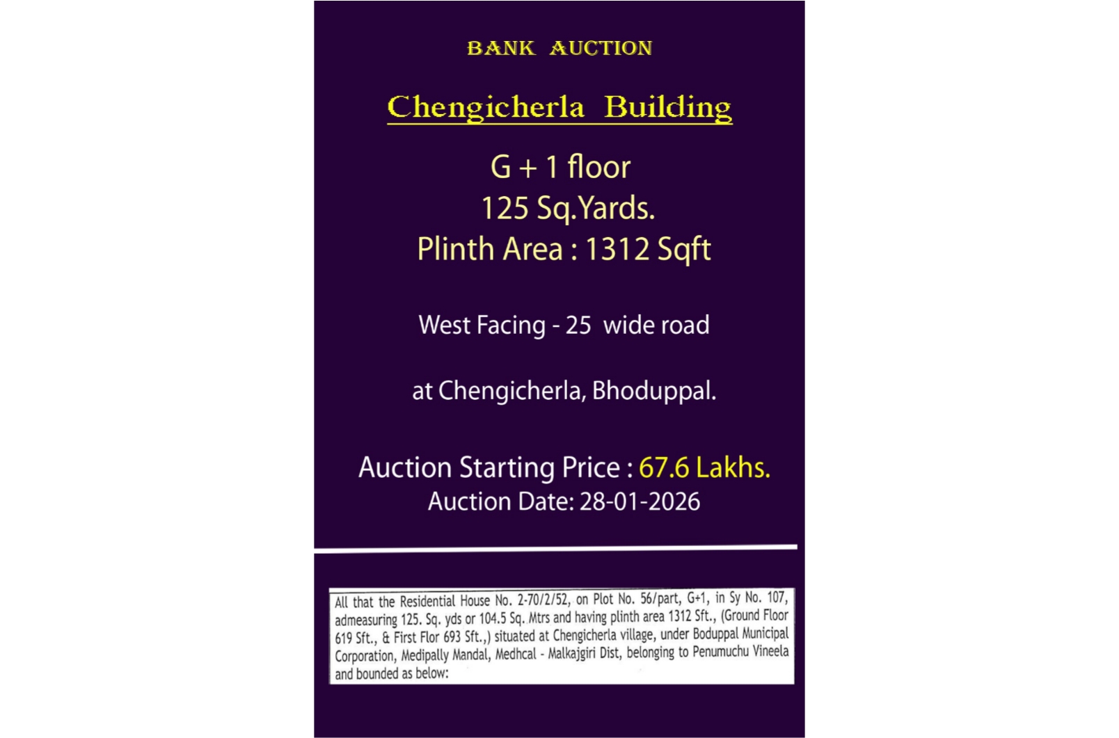 House for sale -Chengicherla 